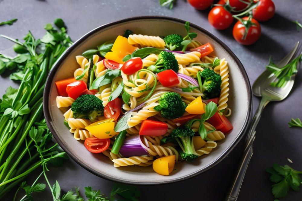 Fresh Spring Vegetable Pasta Salad Recipe For Healthy Eating