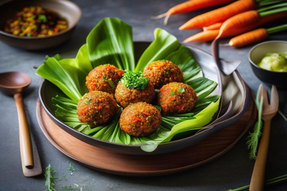 Ginger And Carrot Veg Balls Recipe With Sautéed Leeks Delight