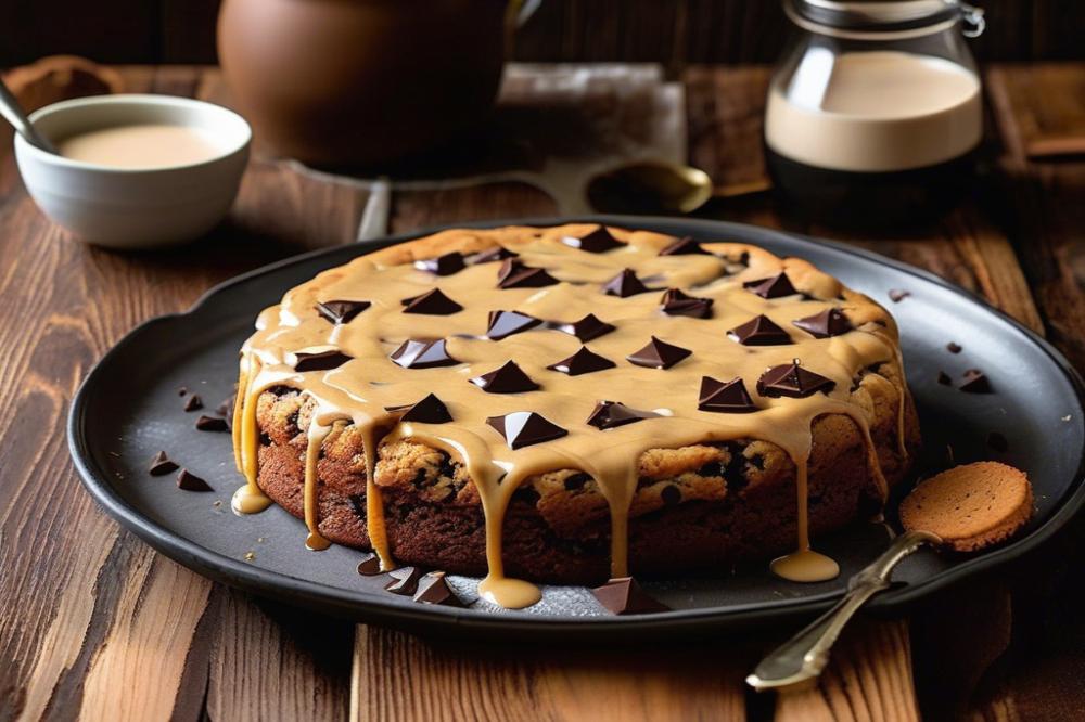 Grain-Free Tahini Chocolate Chip Cookie Cake Recipe Delight