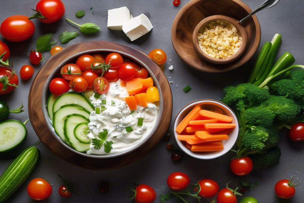 Greek Yogurt And Feta Cheese Dip For A Healthy Option