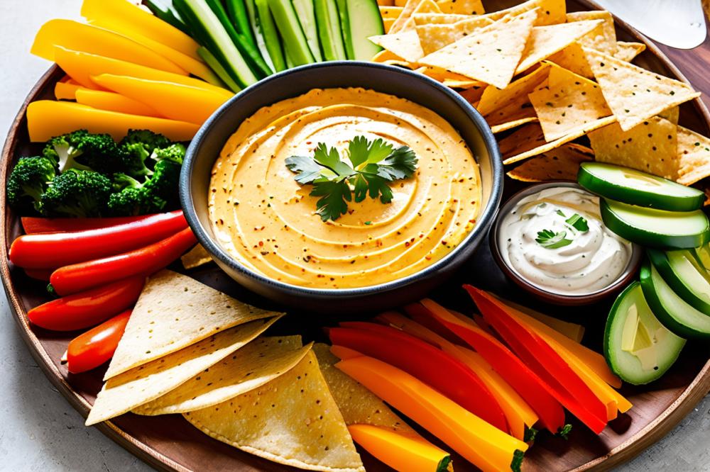 Healthy Vegetarian Buffalo Chicken Dip: Flavorful Party Appetizer