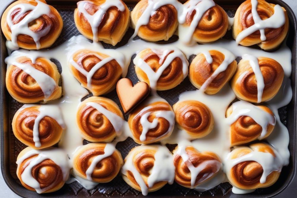 Heart-Shaped Cinnamon Roll Biscuits: A Sweet Treat Recipe