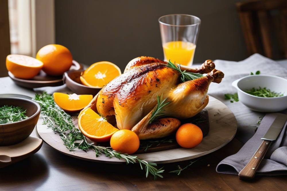 “Herbs De Provence Roast Chicken With Fennel And Orange Recipe”