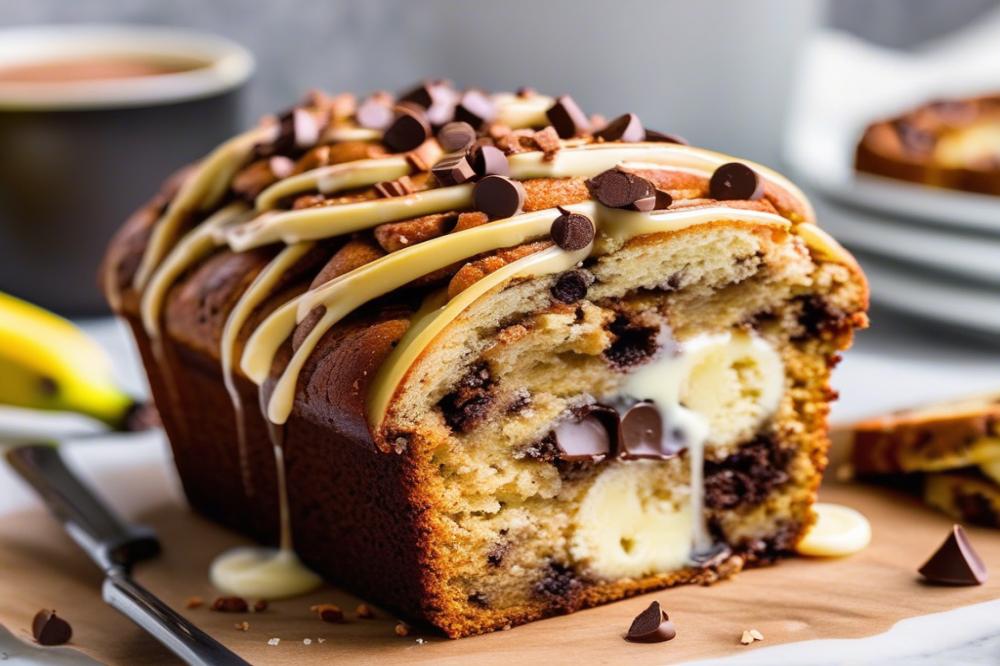 High-Protein Cinnamon Roll Banana Bread With Chocolate Chips
