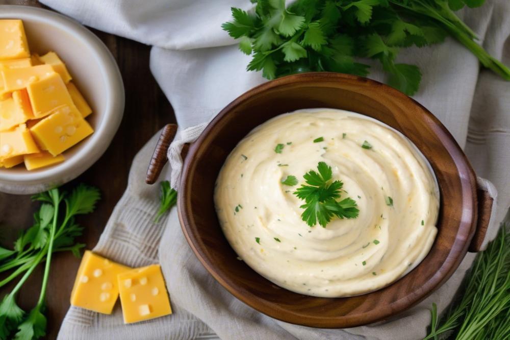 Horseradish Cheddar Cheese Dip For Bold Flavor