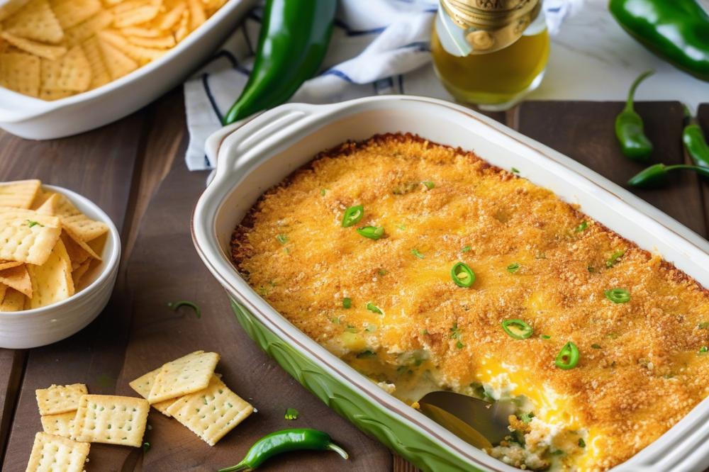 Jalapeño Popper Cheese Dip With Crispy Topping