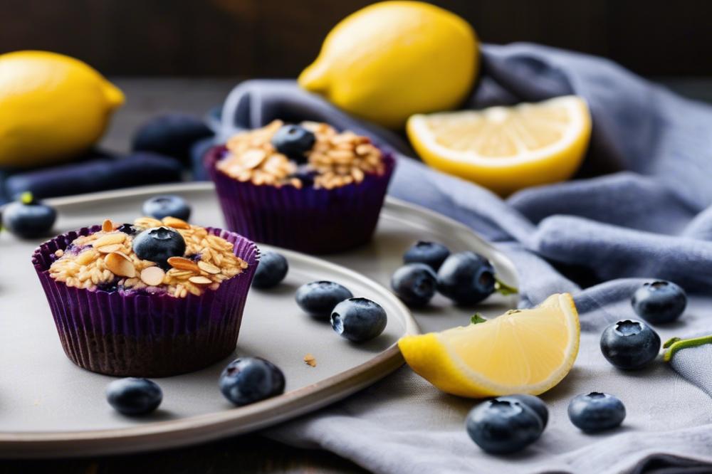 Lemon Blueberry Baked Oatmeal Cups: A Delicious Breakfast Treat