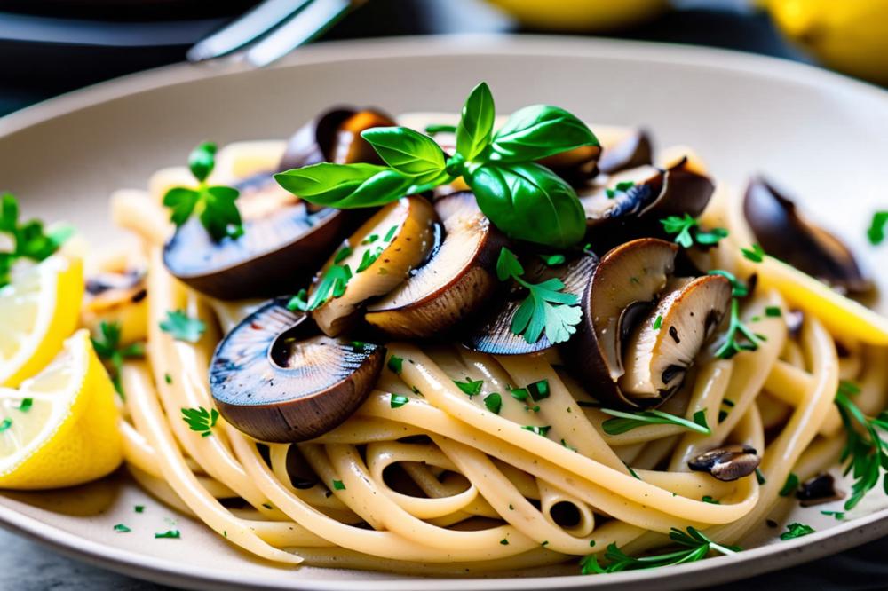 Lemon Butter Pasta With Mushrooms: A Creamy Delight Recipe