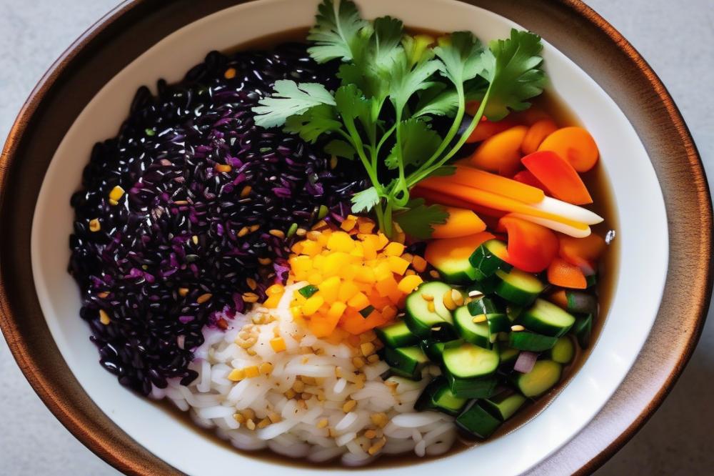 Nutritious Black Rice And Barley Congee With Flax Seeds Recipe
