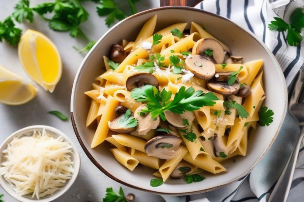 One-Pot Creamy Chicken And Mushroom Pasta Delight Recipe