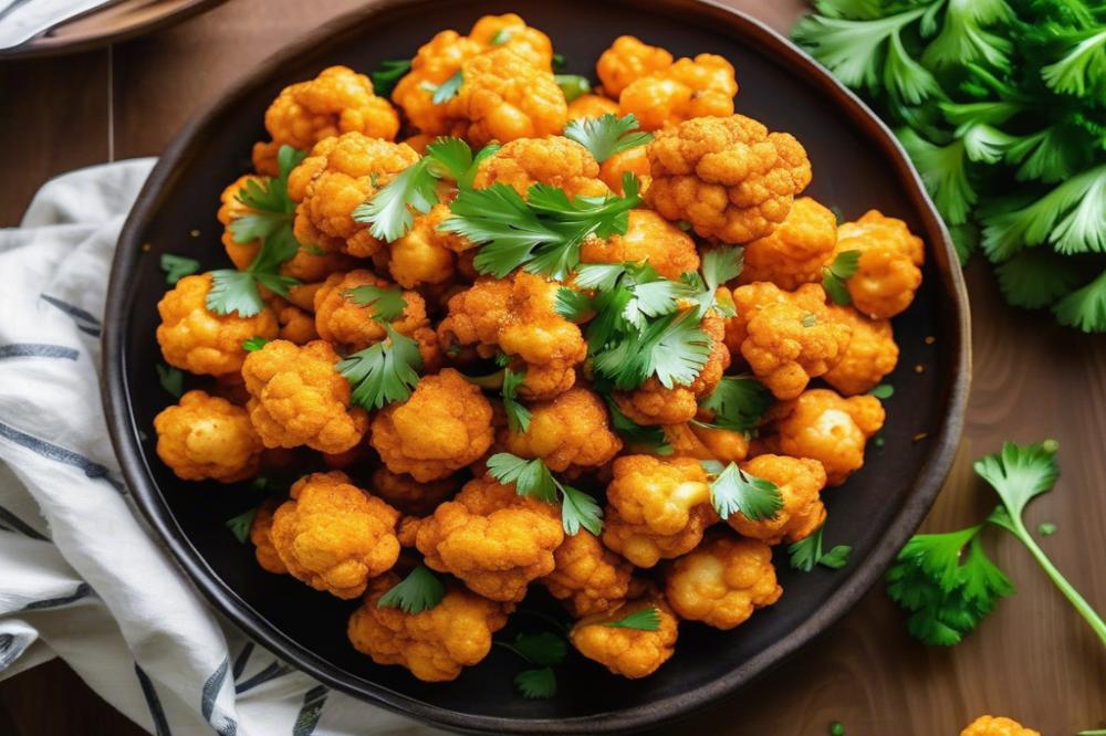 Oven-Baked Buffalo Cauliflower: A Spicy, Healthy Snack Recipe