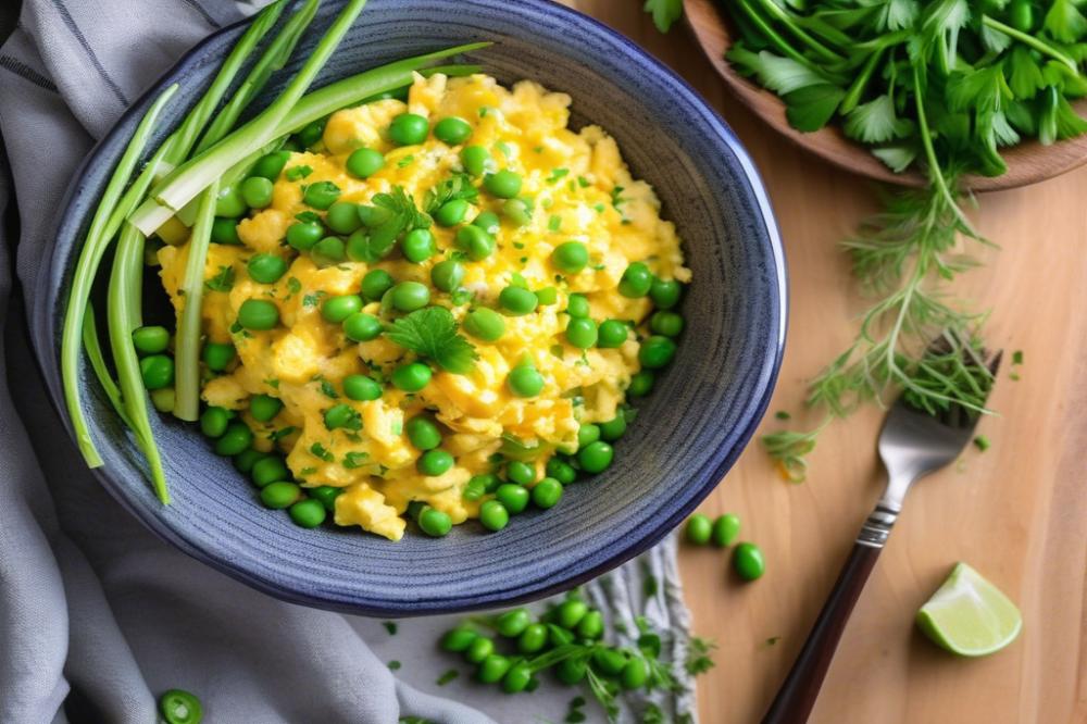 Parsi-Style Akoori With Green Peas: Easy Scrambled Eggs Recipe