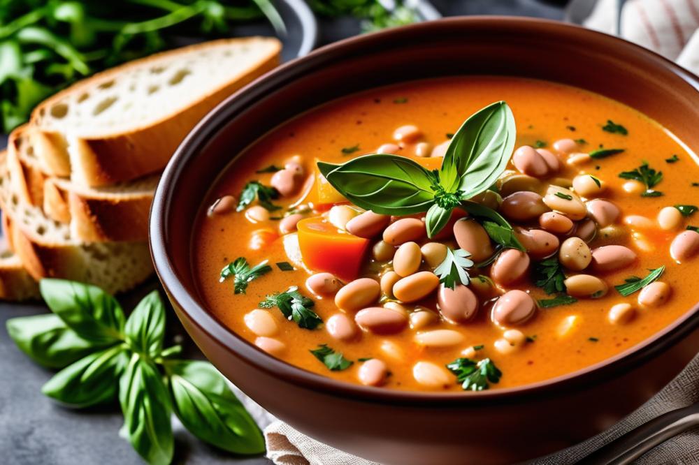 Quick And Easy Pressure Cooker Tuscan Bean Soup Recipe