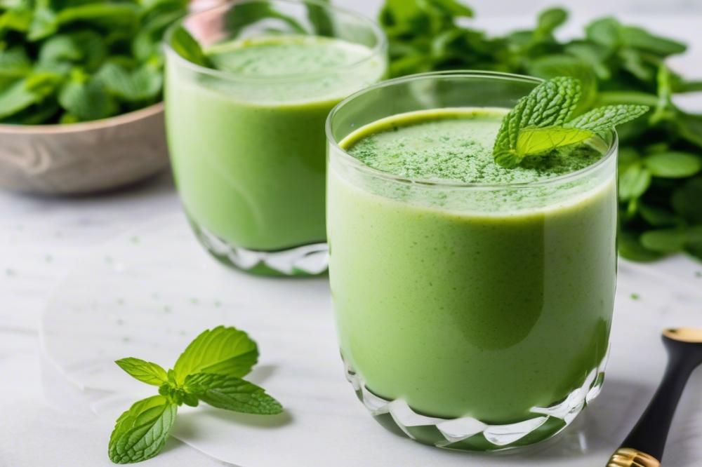 Refreshing Mint Protein Smoothie: Healthy Shamrock Shake Recipe
