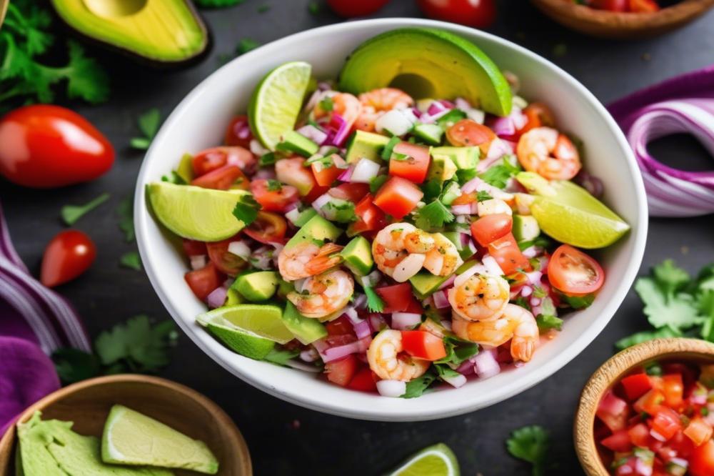 Refreshing Pico De Gallo Shrimp And Avocado Salad Recipe