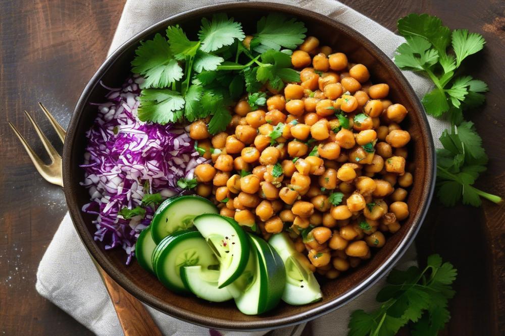 Refreshing Spiced Chickpea Cucumber Salad Recipe For Healthy Eating