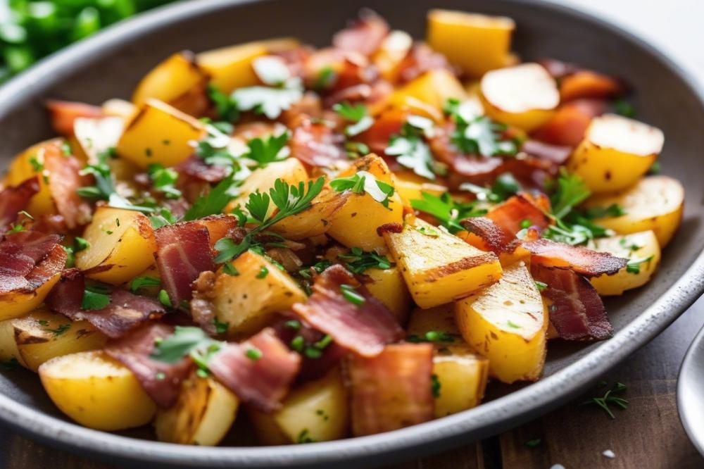 Slow Cooker Bacon And Ham Breakfast Potatoes Recipe: Delicious & Easy