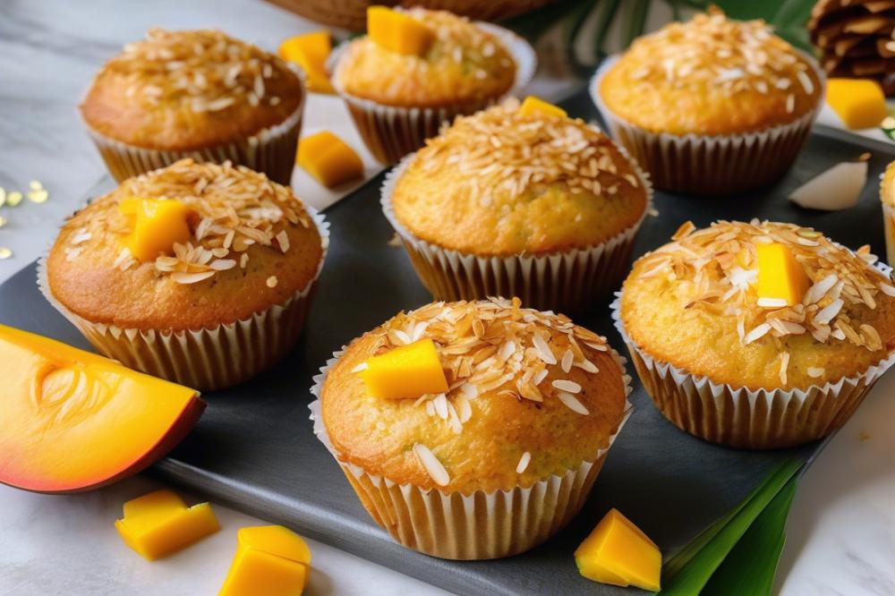 Spicy Coconut And Mango Muffins - Recipe bix
