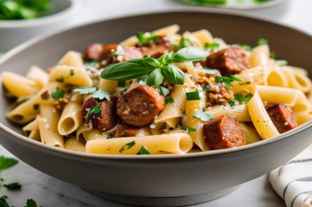 Spicy Sausage Brown Butter Alfredo Pasta: A Creamy Delight