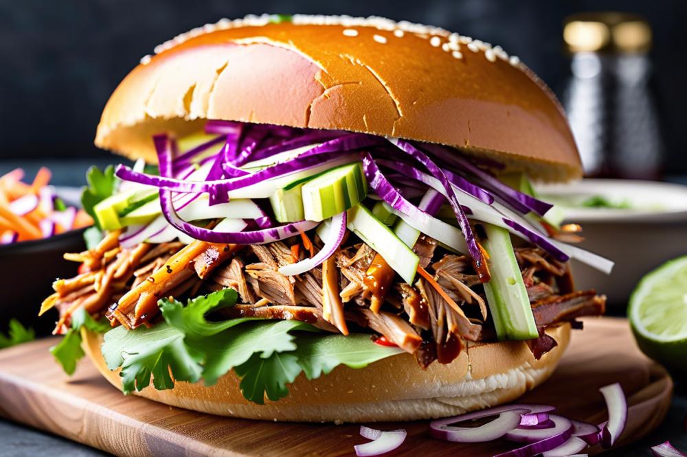 Zesty Slow Cooker Pulled Pork Sandwiches With Crunchy Slaw